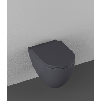 INFINITY závesná WC misa, Rimless, 36,5x53cm, antracit 10NF02005-2C