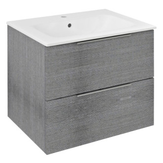 CIRASA umývadlová skrinka 59,2x52x46cm, dub strieborný CR611-1111