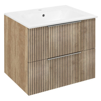 CIRASA STRIP umývadlová skrinka 59,2x52x46cm, dub alabama CR611-2322