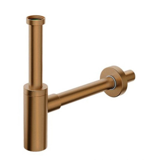 INOXMATER umývadlový sifón 5/4", odpad 32mm, nerez / meď mat 0581RG32K6