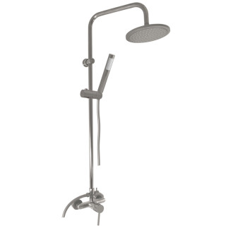 RAV SLEZÁK SEINA Sprchový systém s vodovodnou batériou, Metal grey lesklá SE982.5/7-61MGL