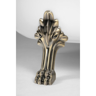 RETRO voľne stojaca vaňa 168x76,2x70cm, biela, nohy bronz 43358