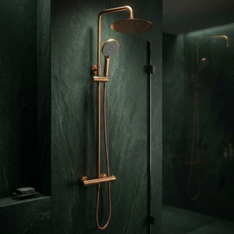 REA Sprchová sada bez výtoku s termostatom Rea Lungo Copper Brush REA-P6734