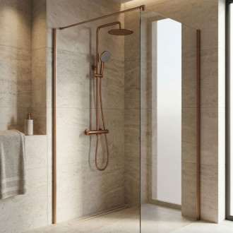 REA Sprchová sada bez výtoku s termostatom Rea Lungo Copper Brush REA-P6734