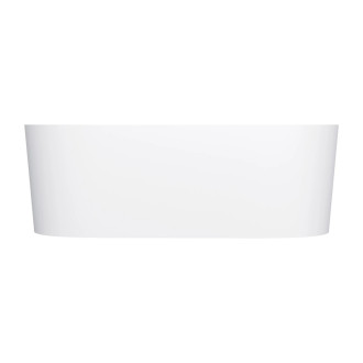 Omnires OVO P+ voľne stojaca vaňa s prepadom, 160x75 cm, biela matná OVO160WWZPBM