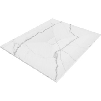 Obdĺžniková sprchová vanička Mexen Hugo SMC 120 x 100 cm, biely kameň - 42151012
