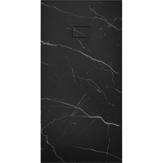 Obdĺžniková sprchová vanička Mexen Hugo SMC 180 x 90 cm, čierny kameň - 42759018