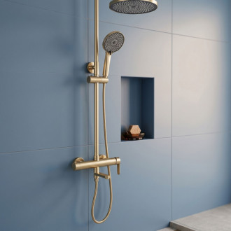 Rea Sprchový Set Rea Arcos brush gold REA-P8716