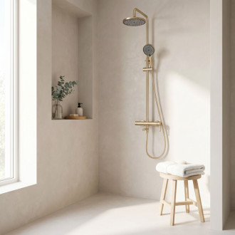 Rea Sprchový Set Rea Arcos brush gold REA-P8716