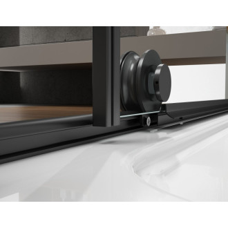 SPIRIT BLACK obdĺžnikový sprchovací kút 1100x800mm L/P variant GI1011BGI3580B