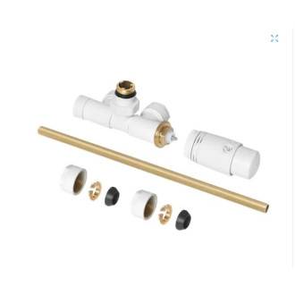 Termostatický ventil kombinovaný SAT biela VENTILTERMSET1W