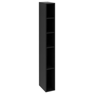 ESPACE otvorená policová skrinka 20x172x32cm, čierna matná ESC100-3535