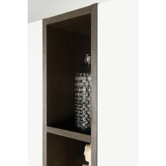 ESPACE otvorená policová skrinka 20x172x32cm, čierna matná ESC100-3535