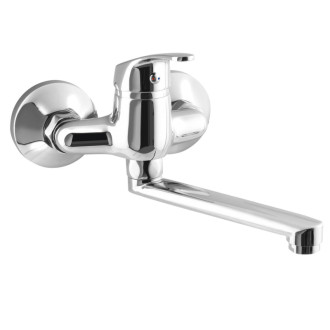 AQUALINE 35 nástenná batéria, rozstup 100mm, ramienko ploché 160mm, chróm 52016