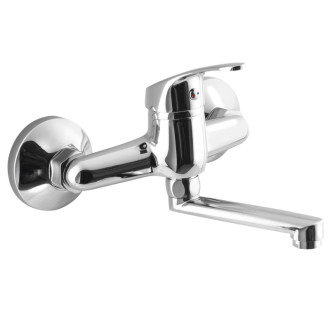 AQUALINE 35 nástenná batéria, ramienko ploché 120mm, chróm 52029