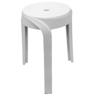 STAN kúpeľňová stolička, priemer 30cm, biela A176101