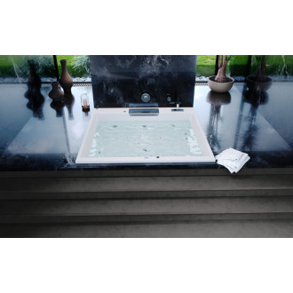 CAME FALLS POOLMASTER hydromasážna vaňa, 175x175x50cm, chróm 23611FS