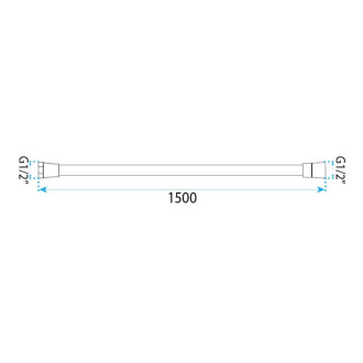 Rea Sprchová hadica proti prekrúteniu Rea Chrome 150 cm REA-08027