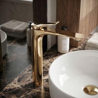 Rea Umývadlová batéria PREMIUM REA Vision Gold High REA-B8944
