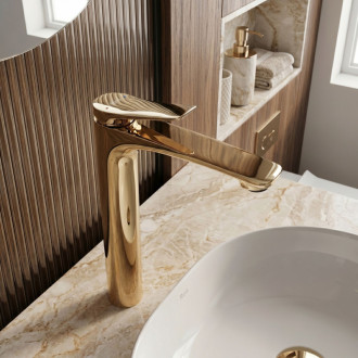 Rea Umývadlová batéria PREMIUM REA Vision Gold High REA-B8944