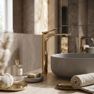 Rea Umývadlová batéria PREMIUM REA Vision Gold High REA-B8944