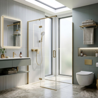 Rea Sprchová batéria REA DROP Brush Gold REA-B2234