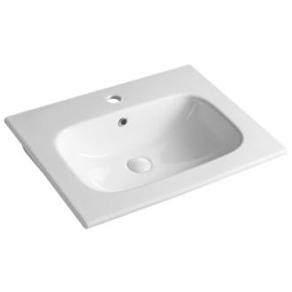 Kúpeľňová skrinka 60cm CIRASA s umývadlom a LED zrkadlom, dub alabama KSET-093
