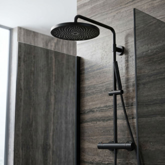 Rea Okrúhla dažďová sprcha REA JS-021B Black REA-P0615