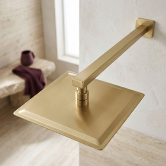 Rea Štvorcová hlavová sprcha REA JS-P015BG 25cm Brush Gold REA-P0611