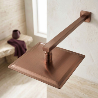 Rea Sprchové rameno štvorcové REA JS-9022BRG 40cm Brush Copper REA-P6406