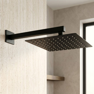 Rea Štvorcová hlavová sprcha REA JS-P015B 30cm Black REA-P0613