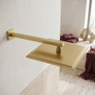 Rea Štvorcová hlavová sprcha REA JS-P015BG 30cm Brush Gold REA-P0616