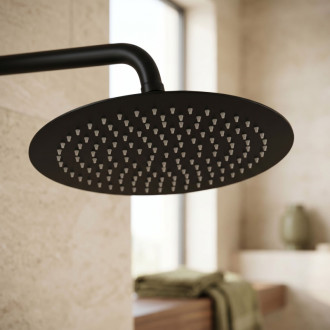 Rea Okrúhla dažďová sprcha REA JS-P014B 25cm Black REA-P8601