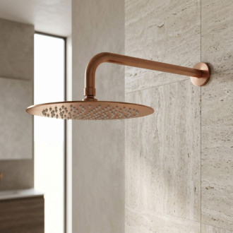 Rea Okrúhla dažďová sprcha REA JS-P014BRG 25cm Brush Copper REA-P8602