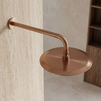Rea Okrúhla dažďová sprcha REA JS-P014BRG 25cm Brush Copper REA-P8602