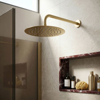 Rea Okrúhla dažďová sprcha REA JS-P014BG 30cm Brush Gold REA-P8604