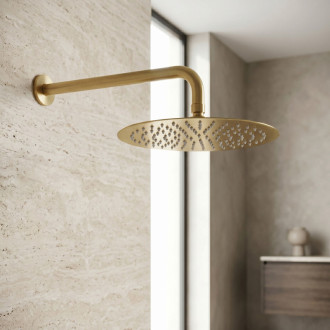 Rea Okrúhla dažďová sprcha REA JS-P014BG 30cm Brush Gold REA-P8604