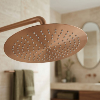 Rea Kulatá dešťová sprcha REA JS-P014BRG 30cm Brush Copper REA-P8605
