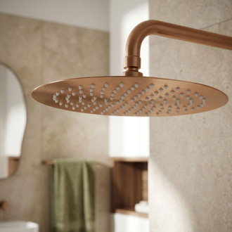 Rea Kulatá dešťová sprcha REA JS-P014BRG 30cm Brush Copper REA-P8605