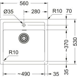 Franke SID 610 drez béžová SID610BE