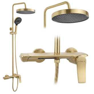 Rea Sprchový set Rea Vision Brush Gold REA-P9667