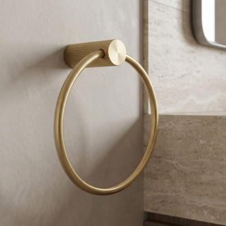 Rea Kúpeľňový vešiak Ring 64106 SOLO Brush Gold REA-84208