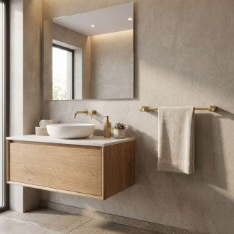 Rea Kúpeľňový vešiak 64101 SOLO Brush Gold REA-84200