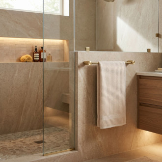 Rea Kúpeľňový vešiak 64101 SOLO Brush Gold REA-84200