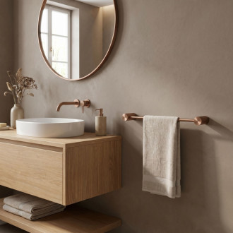 Rea Kúpeľňový vešiak 64101 SOLO Brush Copper REA-84201
