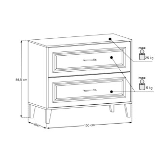 Comad SET-DOR B 100CM Nábytková zostava 100 cm s doskou