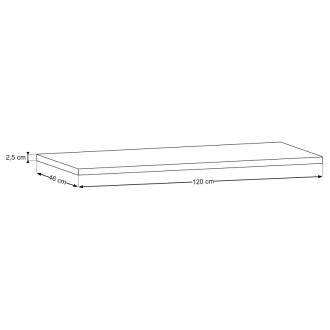 Comad RISTRETTO 89-120-46 M Nábytková doska 120 cm