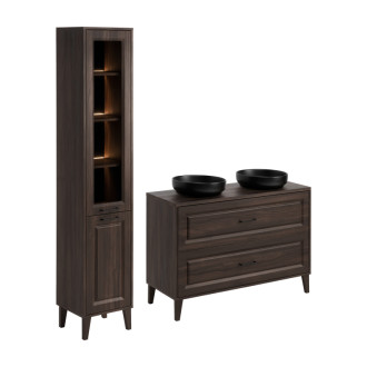 Comad SET-DOR B 120CM UN RIVER HC Nábytková sestava 120 cm s deskou, umyvadly a skříňkou