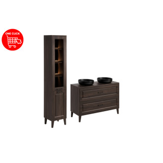 Comad SET-DOR B 120CM UN RIVER HC Nábytková sestava 120 cm s deskou, umyvadly a skříňkou