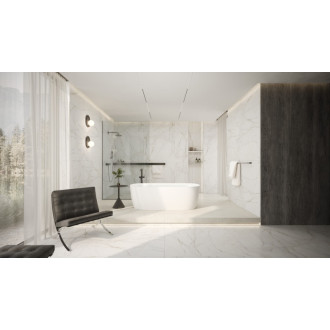 Dlažba Fineza Dualis white 120x120 cm mat DUALIS120WH
